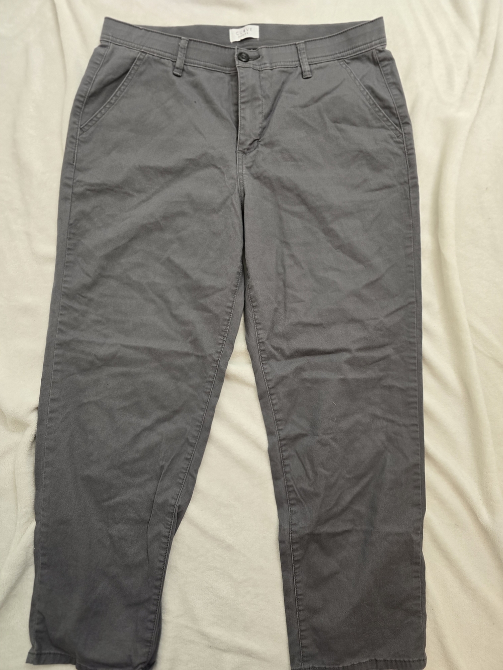 Gray Men's Casual Chino Pants
